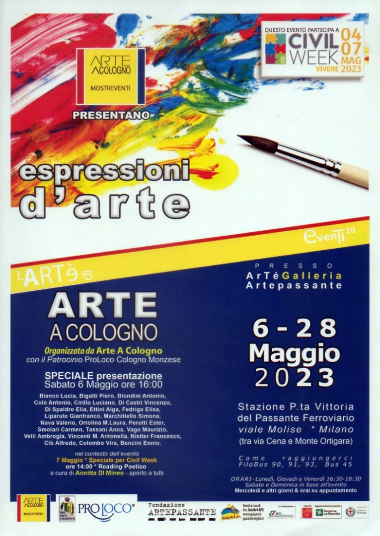 ESPRESSIONI D'ARTE "ARTE COLOGNO" Maggio 2023