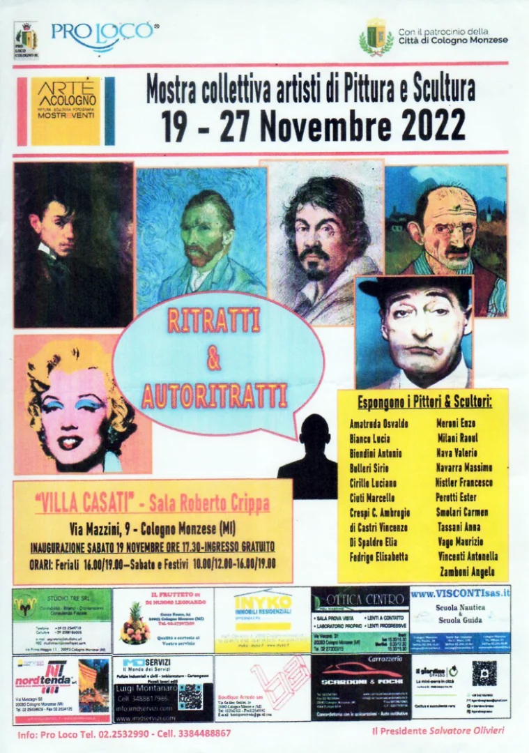 COLLETTIVA "RITRATTI & AUTORITRATTI" Novembre 2022 