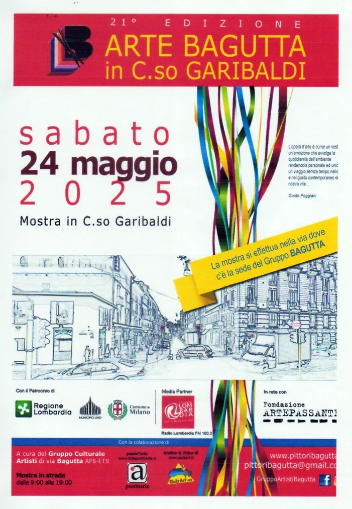 21° EDIZIONE ARTE BAGUTTA  C.SO GARIBALDI Maggio 2025