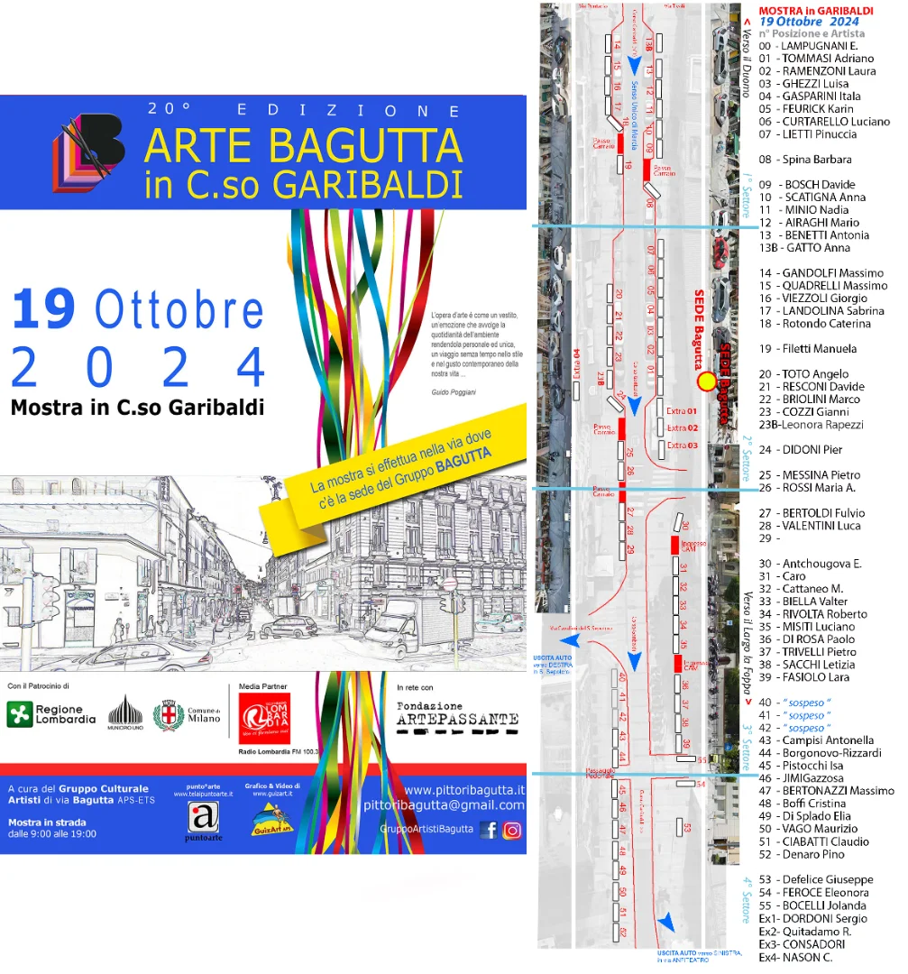 20° EDIZIONE ARTE BAGUTTA  C.SO GARIBALDI Ottobre 2024