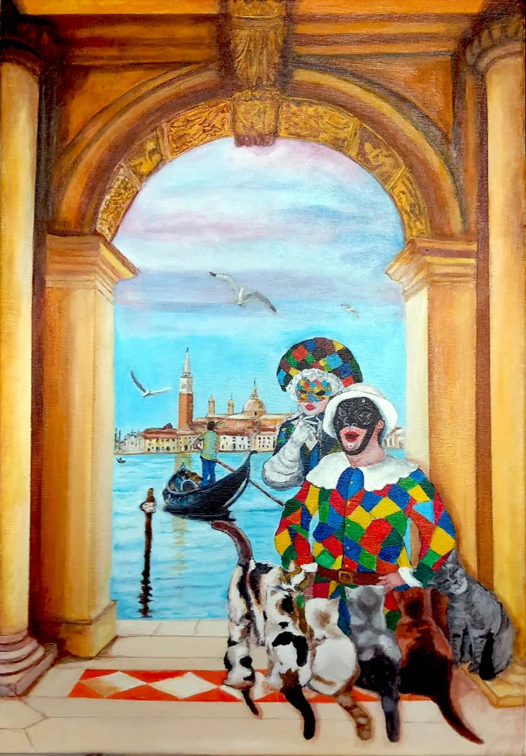ARLECCHINO E COLOMBINA E GLI A-MICI CURIOSI